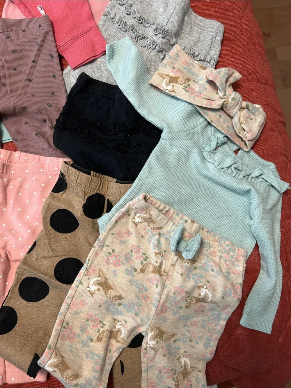 Baby Girl Mixed Clothing Lot - Pastels, Floral & Brights